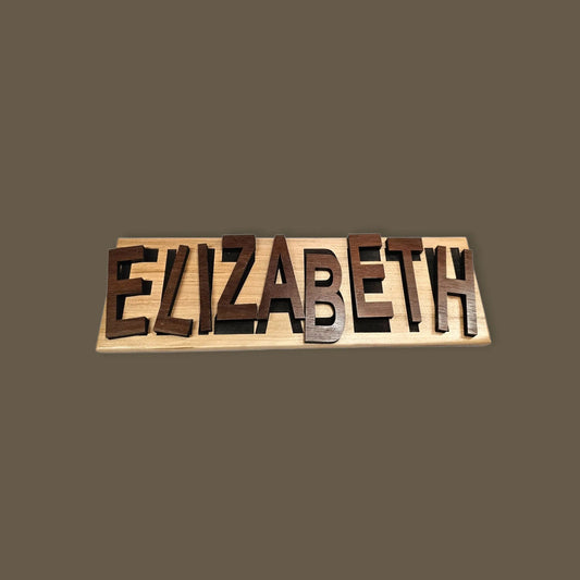 Personalized Name Puzzle - Hardwood