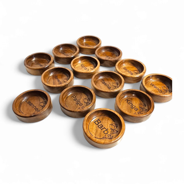 Personalized Ring Dish - Walnut