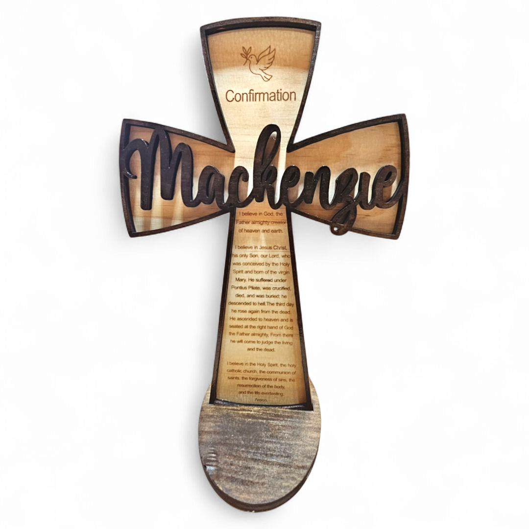 Custom wood cross - Baptisms, Communions, Confirmations