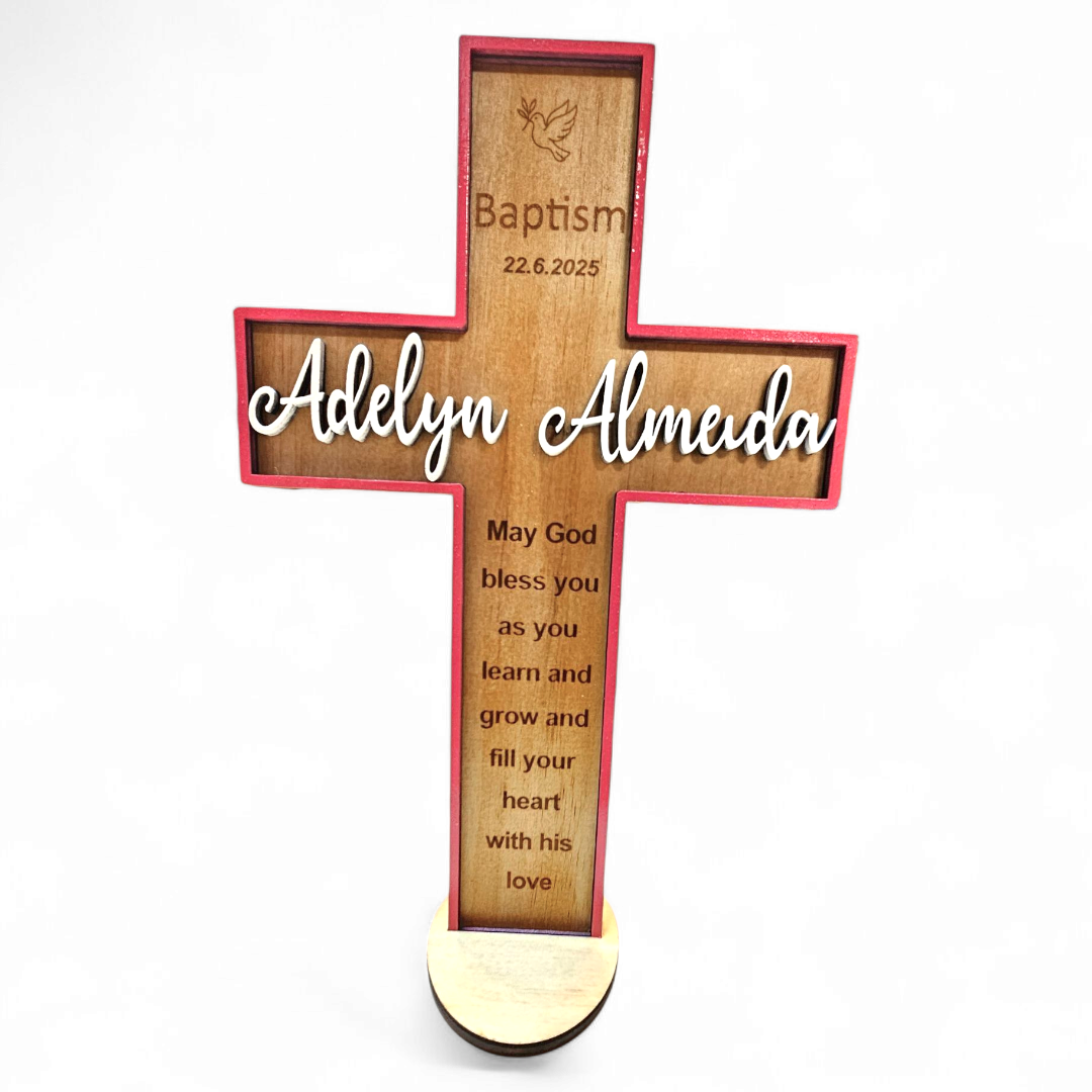 Custom wood cross - Baptisms, Communions, Confirmations