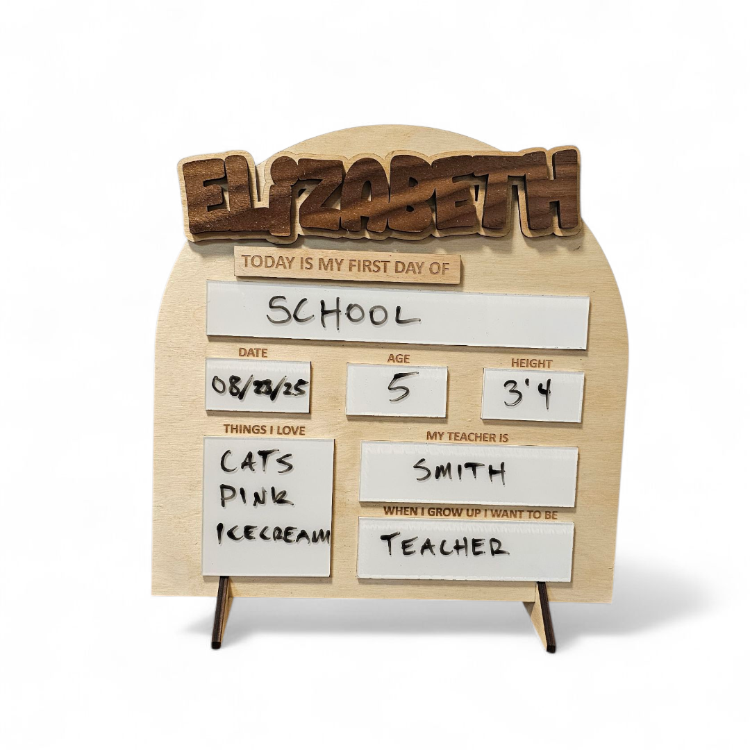 Back to school sign