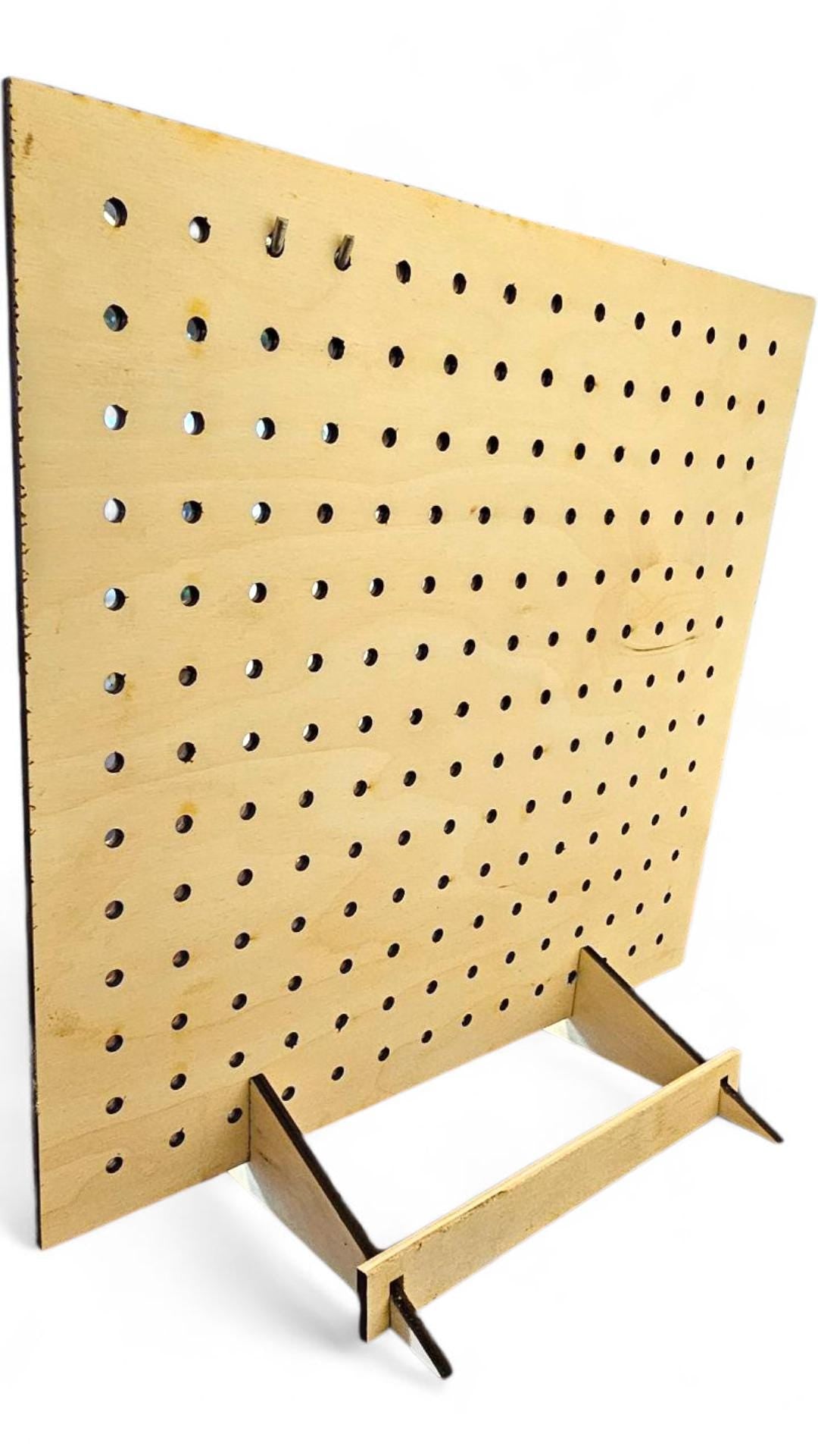 Collapsible Pegboard retail Display: Portable Craft Fair Organizer (13x15")