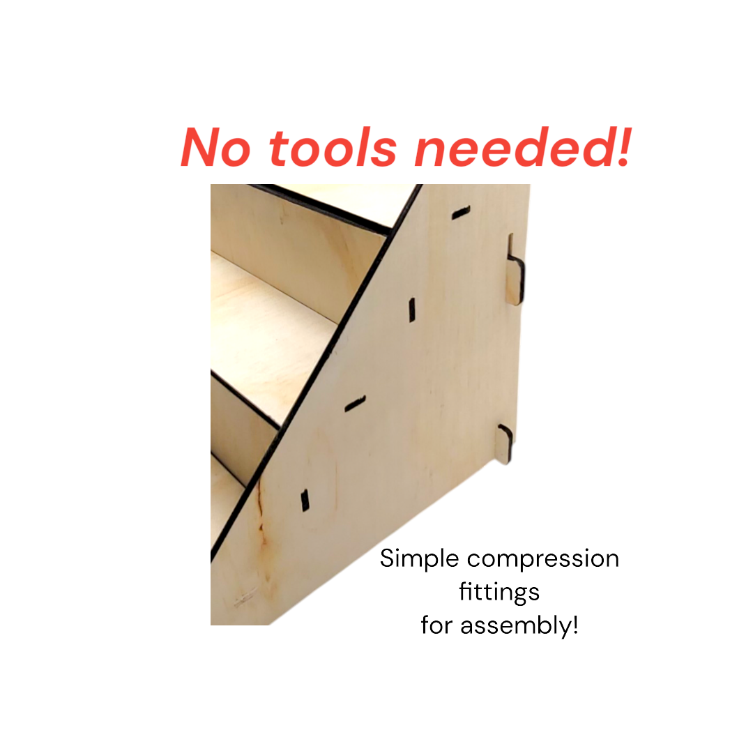 Customizeable Wood Display Shelf