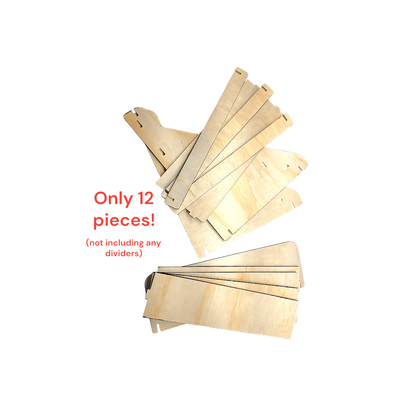 Customizeable Wood Display Shelf