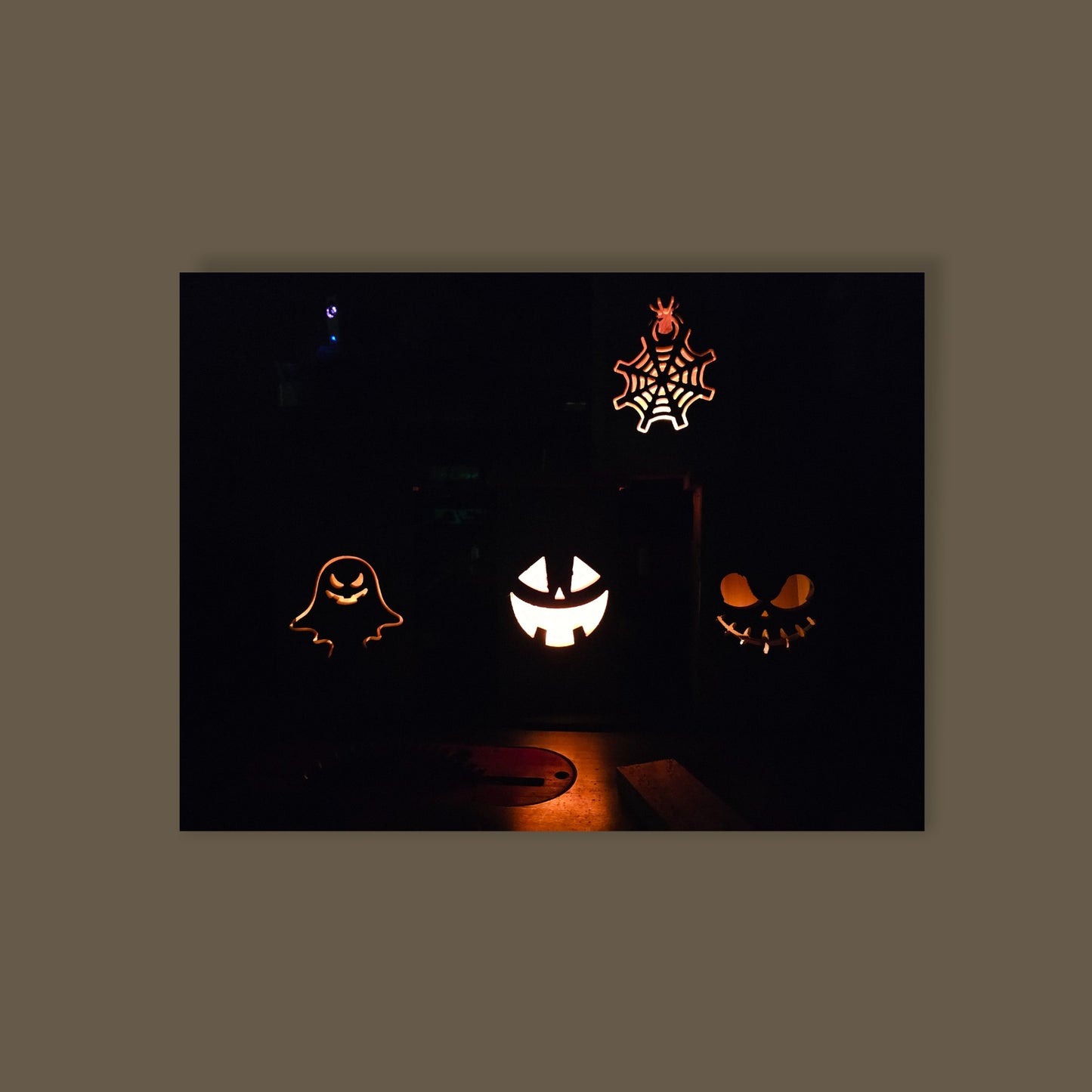 Cedar Halloween Lanterns with flickering LED tea light included - 10 Designs Mix n Match