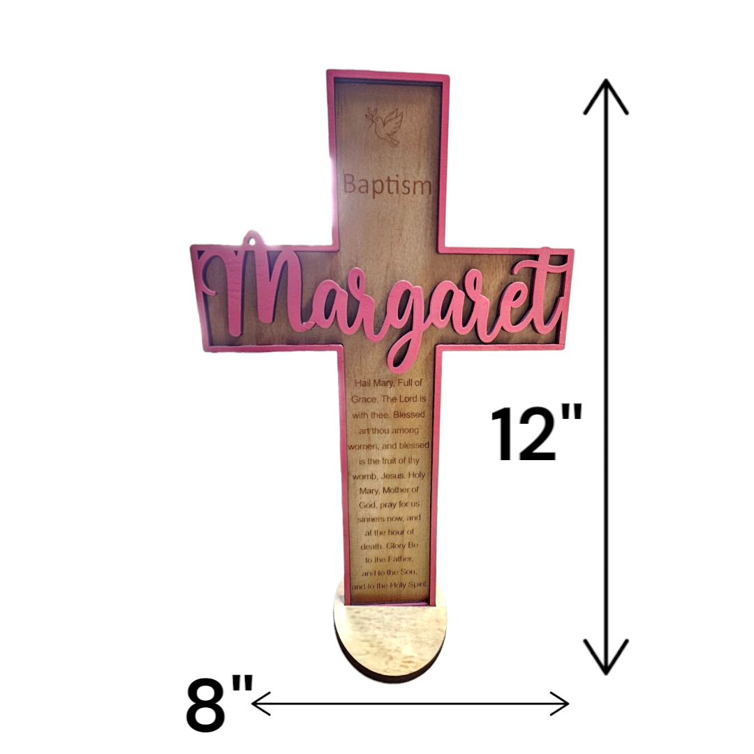 Custom wood cross - Baptisms, Communions, Confirmations