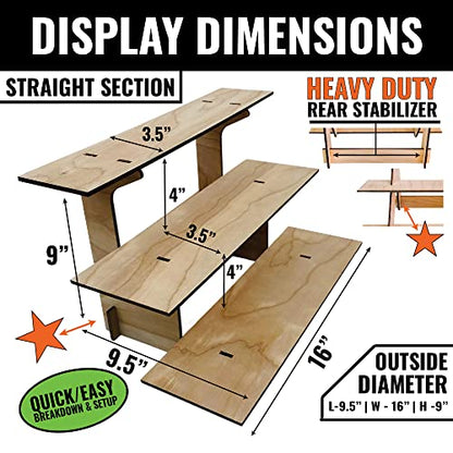 3-Tier Straight Shelf