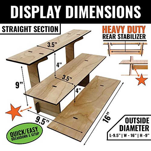 3-Tier Straight Shelf