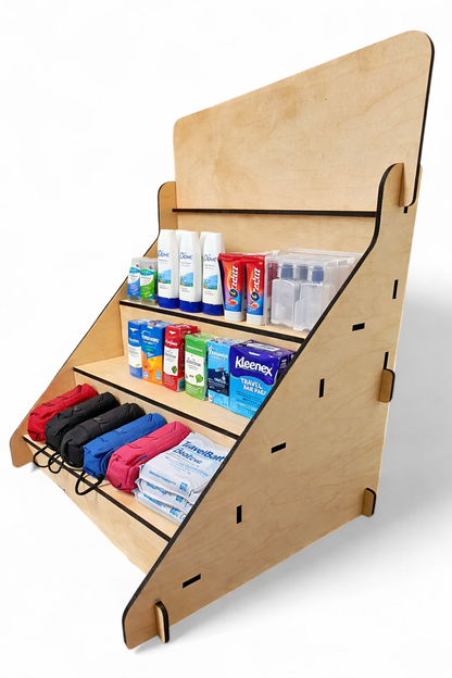 Customizeable Wood Display Shelf