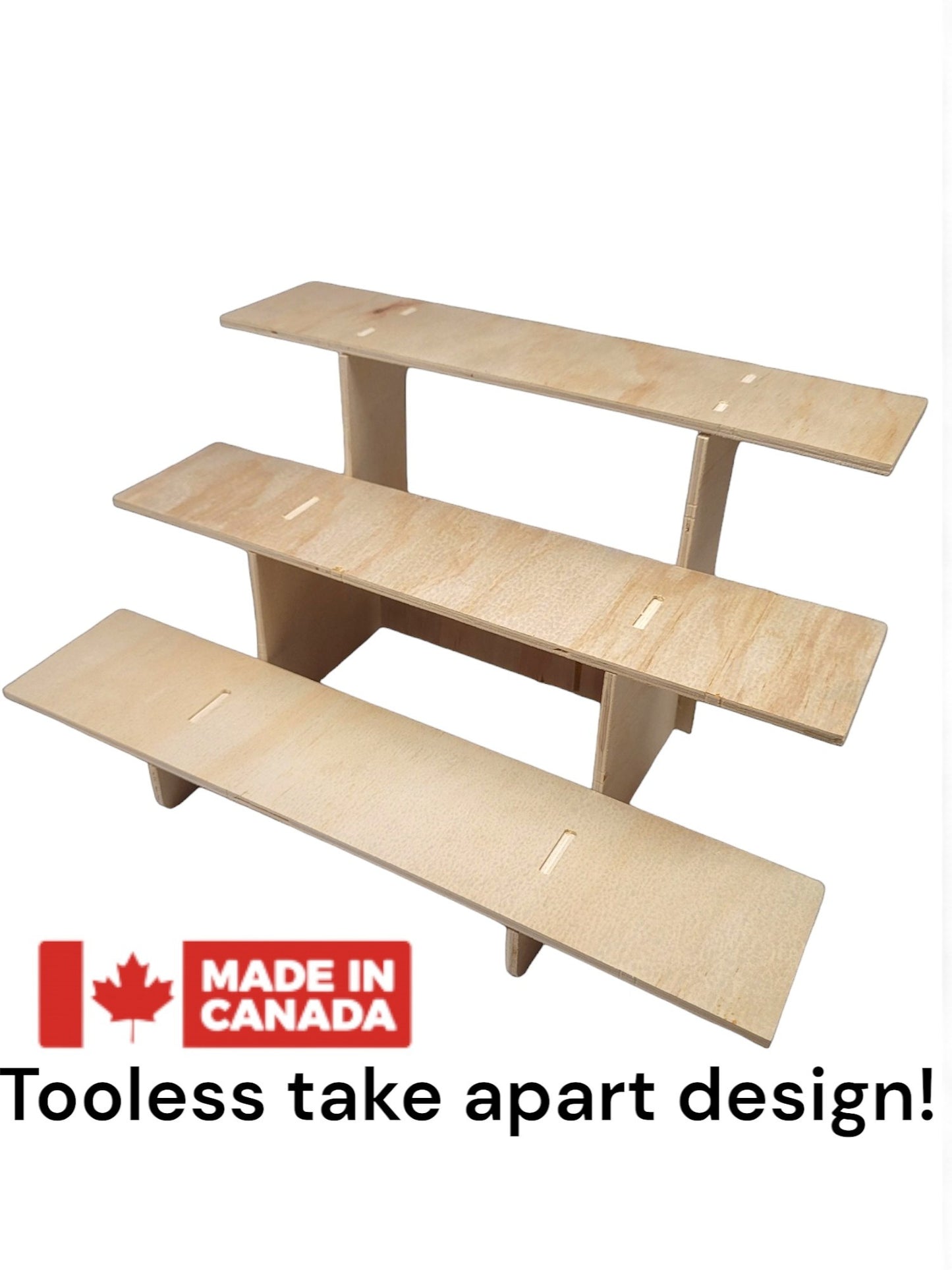 3-Tier Straight Shelf