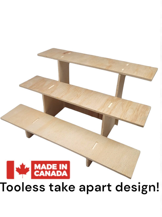 3-Tier Straight Shelf