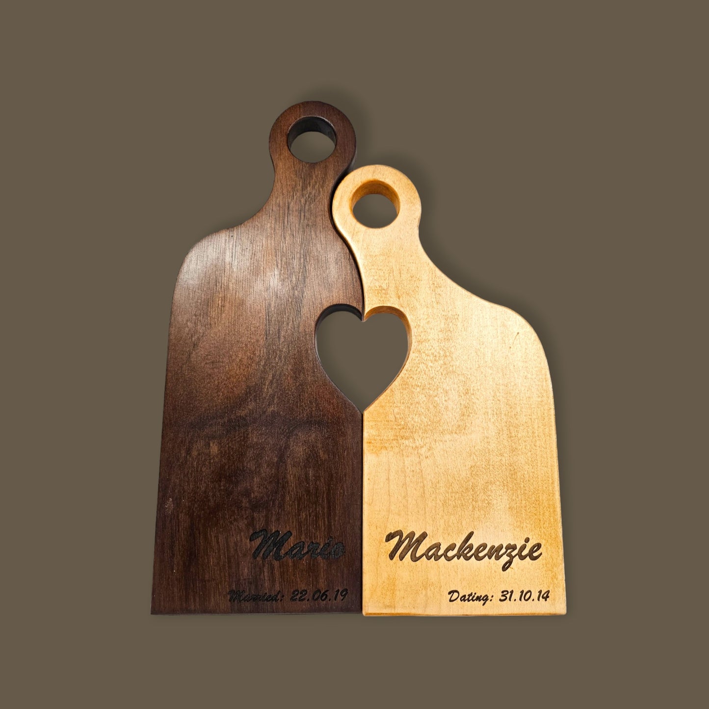 Romeo and Juliet Personalized Nested Cutting Boards