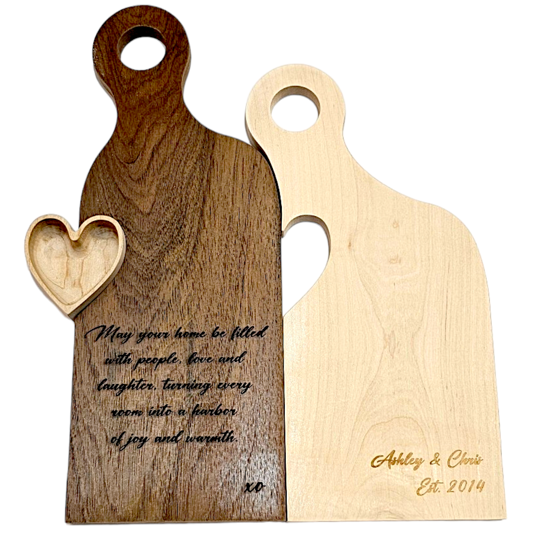 Romeo and Juliet Personalized Nested Cutting Boards