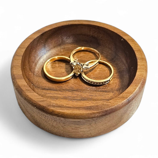 Personalized Ring Dish - Walnut