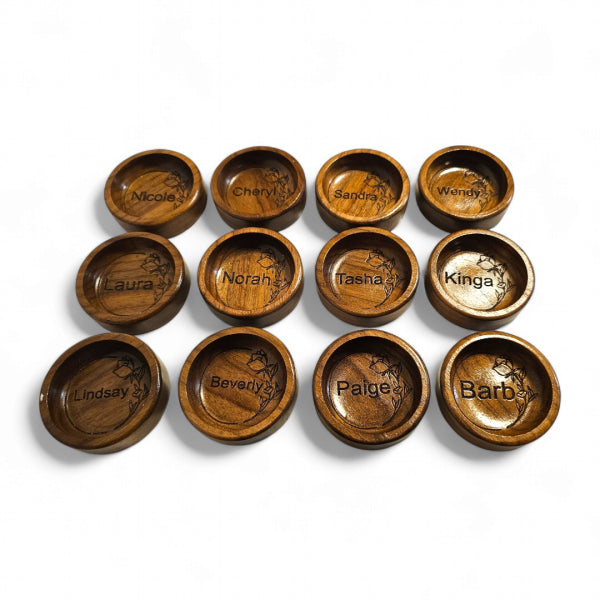 Personalized Ring Dish - Walnut