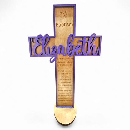 Custom wood cross - Baptisms, Communions, Confirmations