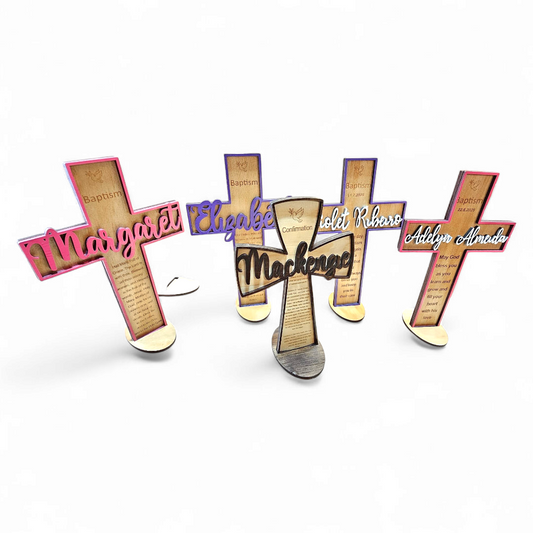 Custom wood cross - Baptisms, Communions, Confirmations