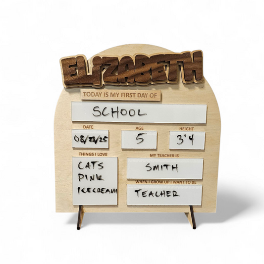 Back to school sign