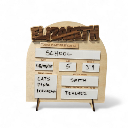 Back to school sign