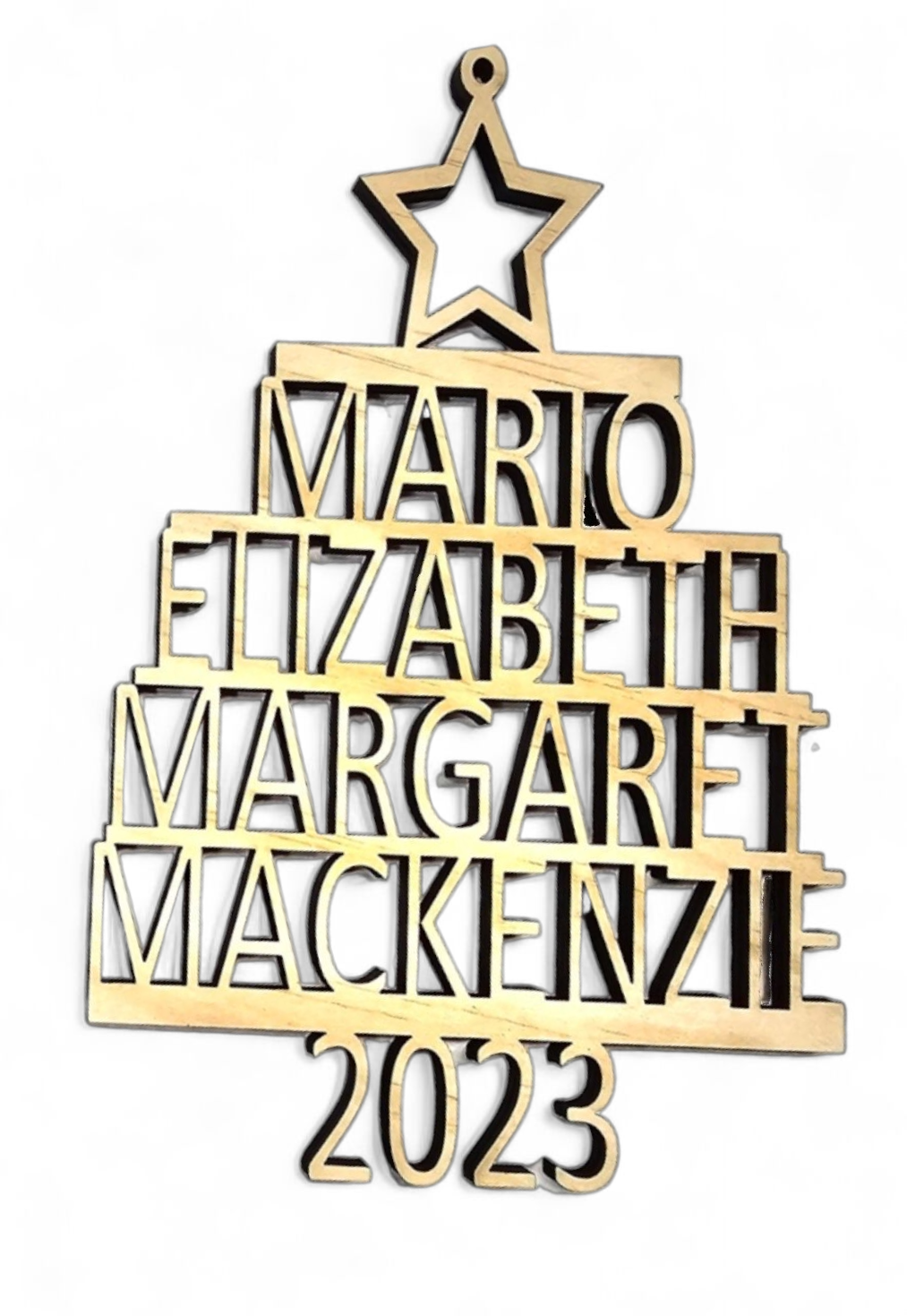 Family Christmas Ornament - Personalized Ornament With Names - Christmas Tree Ornament