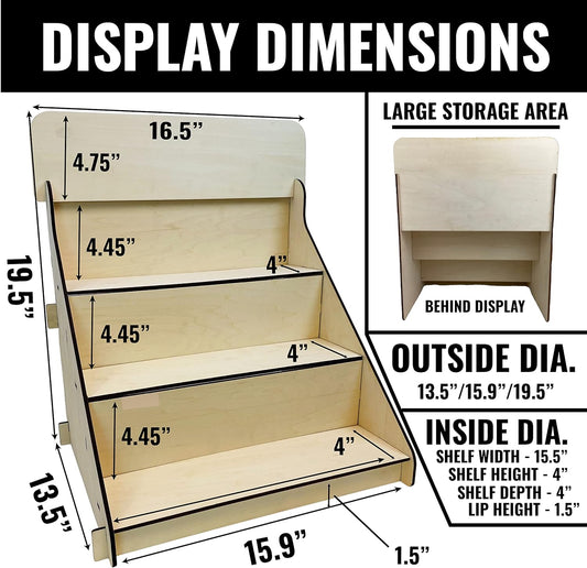 Customizeable Wood Display Shelf