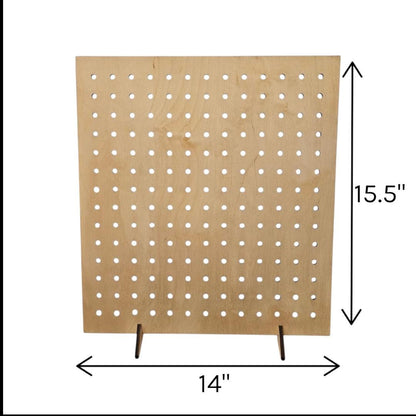 Collapsible Pegboard retail Display: Portable Craft Fair Organizer (13x15")